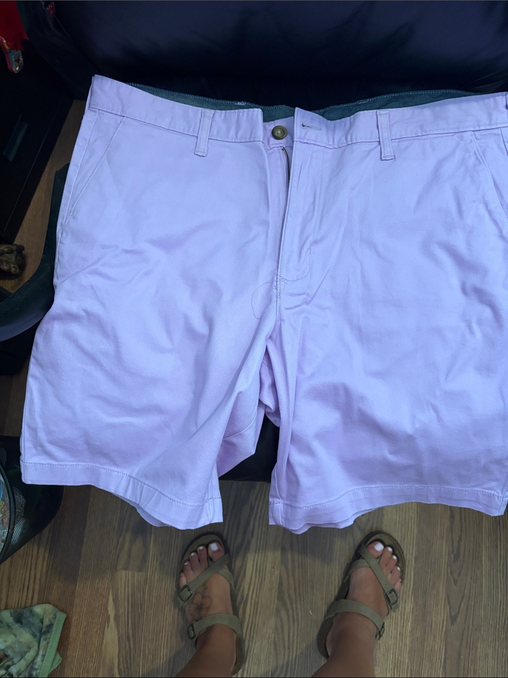George Lavender Flat Front Men's Shorts